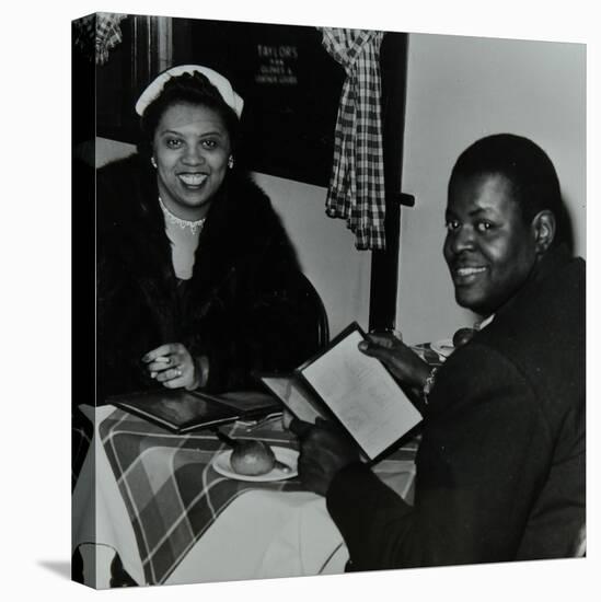 Oscar Peterson Looking Forward to Dinner after a Concert at Colston Hall, Bristol, 1955-Denis Williams-Premier Image Canvas