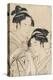 Osen of Kagiya and Ohisa of Takashima-Kitagawa Utamaro-Premier Image Canvas