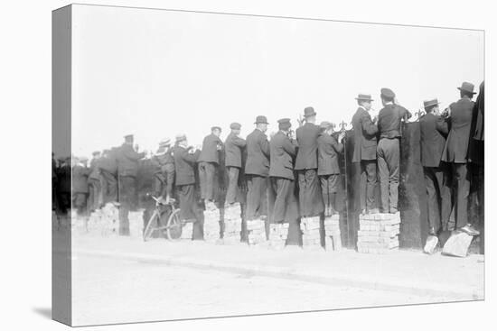 Ostend Horse Races, Looking over the Fence, We'll See It Somehow, c.1900-Andrew Pitcairn-knowles-Premier Image Canvas