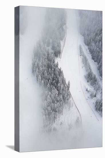 Osterfelder, Kandahar Ski Slope, Winter, Morning Fog, Snow-Frank Fleischmann-Premier Image Canvas