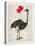 Ostrich In Love-Christopher James-Stretched Canvas