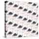 Ostrich Pattern-Cat Coquillette-Stretched Canvas