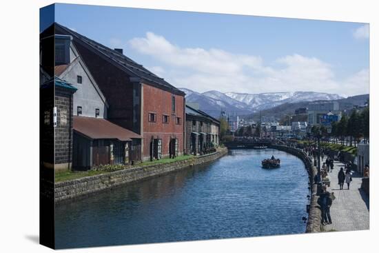 Otaru canal, Otaru, Hokkaido, Japan, Asia-Michael Runkel-Premier Image Canvas