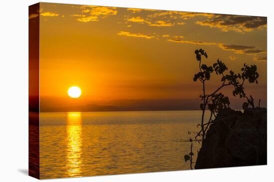 Otter Point at Sunset, Cape Maclear, Lake Malawi, Malawi, Africa-Michael Runkel-Premier Image Canvas