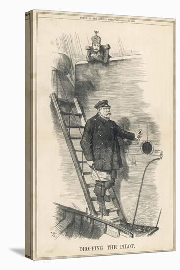 Otto Bismarck German Chancellor Dismissed by Kaiser Wilhelm II: Dropping the Pilot-John Tenniel-Premier Image Canvas