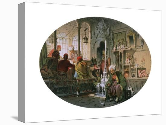 Ottoman Coffee House, 1858-Amadeo Preziosi-Premier Image Canvas