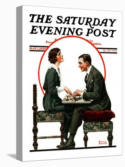 "Ouija Board" Saturday Evening Post Cover, May 1,1920-Norman Rockwell-Premier Image Canvas