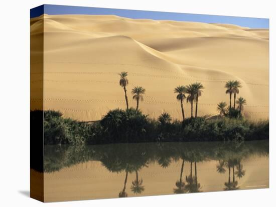 Oum El Ma (Umm El Ma) Lake, Mandara Valley, Southwest Desert, Libya, North Africa, Africa-Nico Tondini-Premier Image Canvas