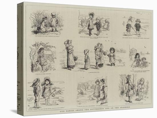 Our Babies Among the Buttercups and on the Seashore-Kate Greenaway-Premier Image Canvas