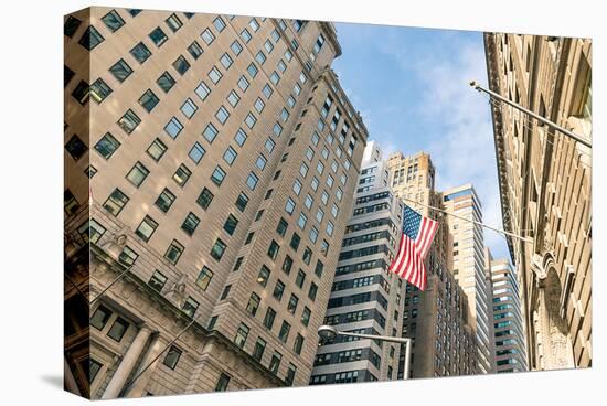 Our Flag Over Wall St.-null-Stretched Canvas