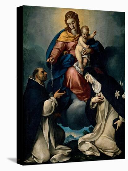 Our Lady of the Rosary-Carlo Ceresa-Stretched Canvas