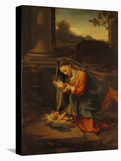 Our Lady Worshipping the Child-Antonio Allegri Da Correggio-Premier Image Canvas