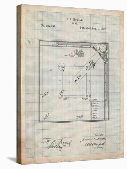 Our National Ball Game Patent-Cole Borders-Stretched Canvas