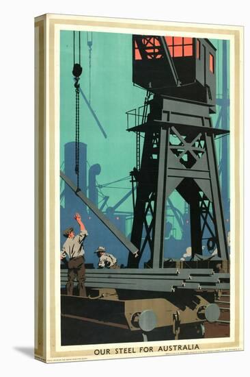 Our Steel for Australia, from the Series 'Empire Buying Makes Busy Factories'-Frank Newbould-Premier Image Canvas