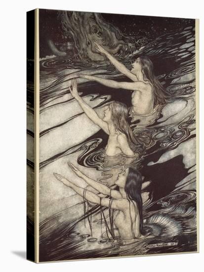 Our warning is true: flee, oh flee from the curse!', from 'Siegfried and The Twilight of Gods'-Arthur Rackham-Premier Image Canvas