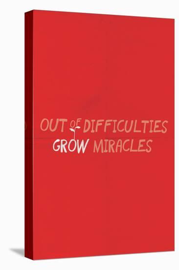 Out Of Difficulties Grow Miracles-null-Stretched Canvas