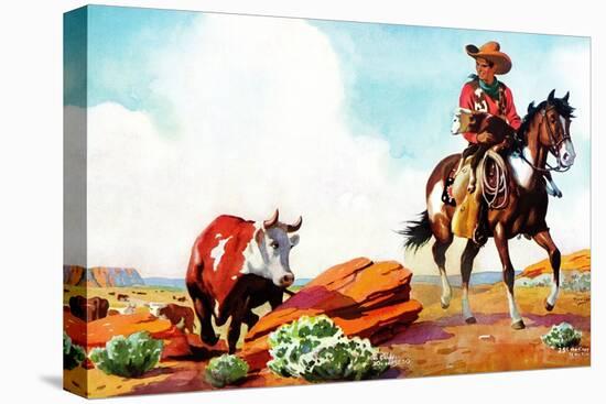 Out on the Range - Jack and Jill, March 1942-Manning de V. Lee-Premier Image Canvas