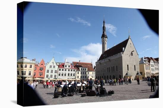 Outdoor Concert in Town Hall Square, Tallin, Estonia, 2011-Sheldon Marshall-Premier Image Canvas