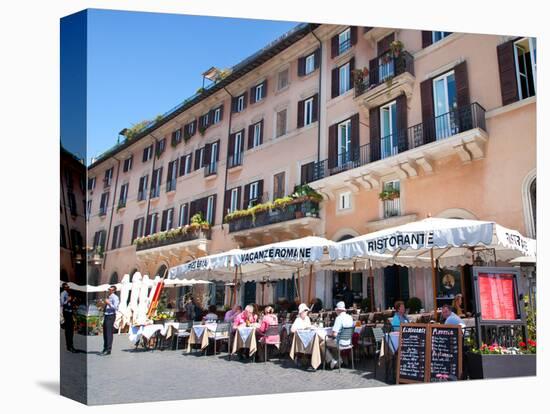 Outdoor Restaurant, Piazza Navona, Rome, Lazio, Italy, Europe-Adina Tovy-Premier Image Canvas