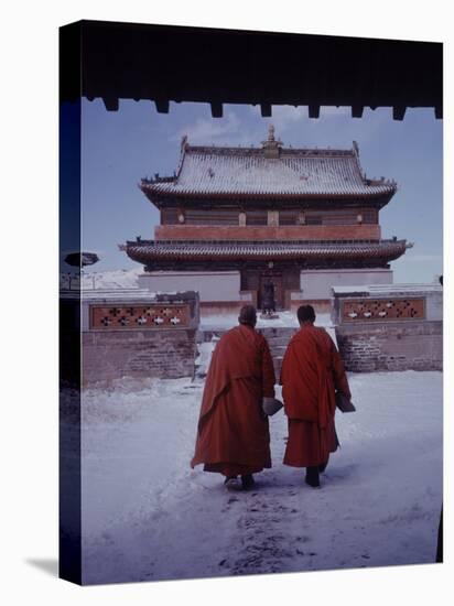 Outer Mongolia, Hidden Land Where Russia and China Square Off, Mongolian Buddhist Monastary-Howard Sochurek-Premier Image Canvas