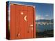 Outhouse and Boat Harbor, Homer, Kenai Peninsula, Alaska, USA-Walter Bibikow-Premier Image Canvas