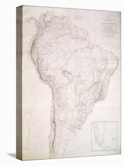 Outlines of the Physical and Political Divisions of South America, 1810-Aaron Arrowsmith-Premier Image Canvas