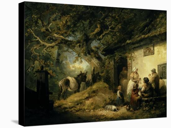 Outside the Dolphin Inn, 1792-George Morland-Premier Image Canvas