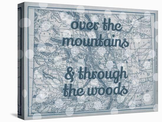 Over the Mountains & Through the Woods - 1890, United States, Colorado, North America, Colorado Map-null-Premier Image Canvas