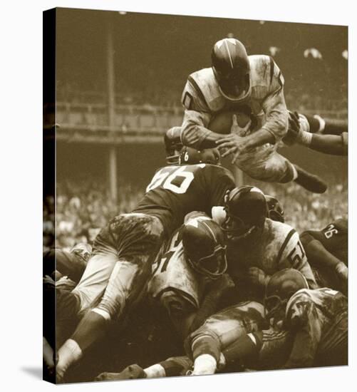 Over The Top: The Redskins vs. The Giants, c.1960-Robert Riger-Stretched Canvas