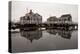 Over the Water Cottages Reflect Off the Calm Waters in the Nantucket Boat Basin-Greg Boreham-Premier Image Canvas