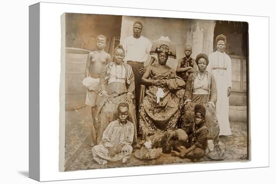 Overami, Ex-King of Benin, and His Suite, Nigeria, c.1900-null-Premier Image Canvas