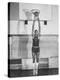 Overbrook Highschool Basketball Team, Wilt "The Stilt" Chamberlain Touch Basket at Regular Standing-Grey Villet-Premier Image Canvas