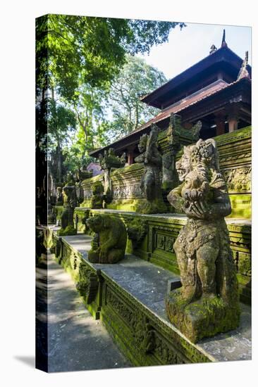 Overgrown Statues in a Temple in the Monkey Forest, Ubud, Bali, Indonesia, Southeast Asia, Asia-Michael Runkel-Premier Image Canvas