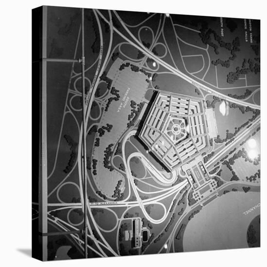 Overhead View of a Model of the Pentagon Building-null-Premier Image Canvas