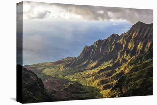 Overlooking the Kalalau Valley Right before Sunset-Andrew Shoemaker-Premier Image Canvas
