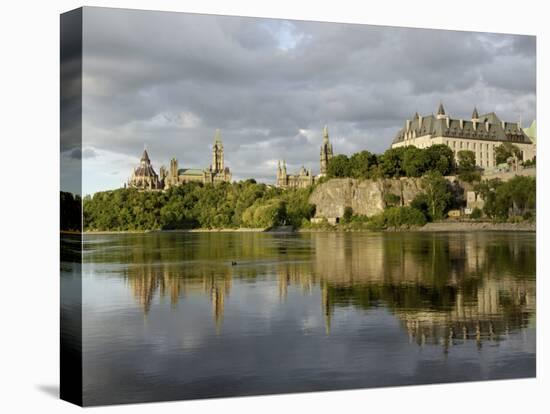 Overview of Parliament Hill from the Banks of the Ottawa River, Ottawa, Ontario Province, Canada-De Mann Jean-Pierre-Premier Image Canvas