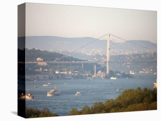 Overview of the Bosphorus, Istanbul, Turkey, Europe-Godong-Premier Image Canvas