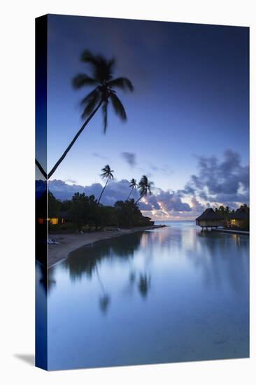 Overwater Bungalows of Intercontinental Mo'Orea Resort, Hauru Point, Moorea-Ian Trower-Premier Image Canvas