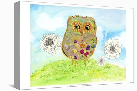 Owl and Flowers-Ingrid Blixt-Stretched Canvas