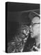 Owl Biting Man's Nose-Peter Stackpole-Premier Image Canvas