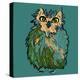 Owl in Flip-Flops, Cartoon Drawing, Cute Illustration for Children, Vector Illustration for T-Shirt-De Visu-Stretched Canvas