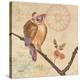 Owl Violet-null-Stretched Canvas