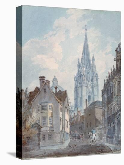 Oxford: St Mary's from Oriel Lane, 1792-1793-J. M. W. Turner-Premier Image Canvas