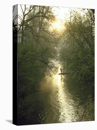 Oxford University Students Boating on Cherwell River, Oxford-Mark Kauffman-Premier Image Canvas