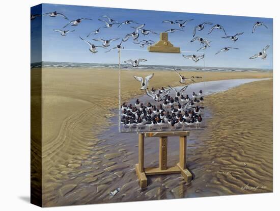 Oyster Catchers-Harro Maass-Premier Image Canvas