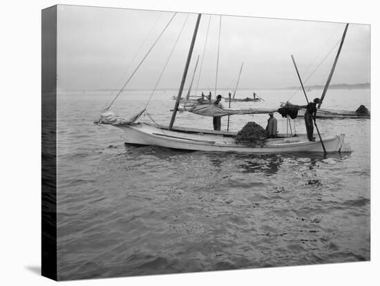 Oyster Dredging. C.1890-1910-William Henry Jackson-Premier Image Canvas