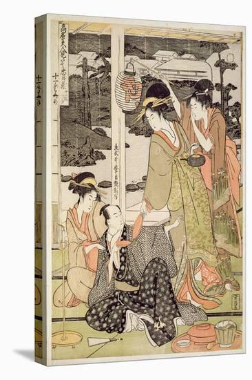 P.359-1945 Scene 12, Comparison of Celebrated Beauties and the Loyal League, C.1797-Kitagawa Utamaro-Premier Image Canvas