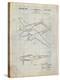 P-38 Airplane Patent-Cole Borders-Stretched Canvas