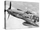 P-51 Mustang Fighter Plane in Flight. it Was a World War 2 Era Long-Range-null-Stretched Canvas