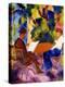 Paar am Gartentisch. Couple at the garden table-August Macke-Premier Image Canvas